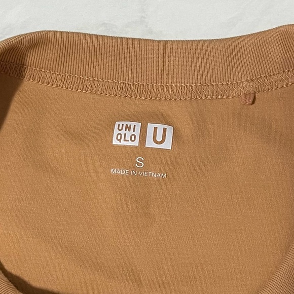 Uniqlo U Orange Tee Shirt Dress Size Small - Picture 4 of 6
